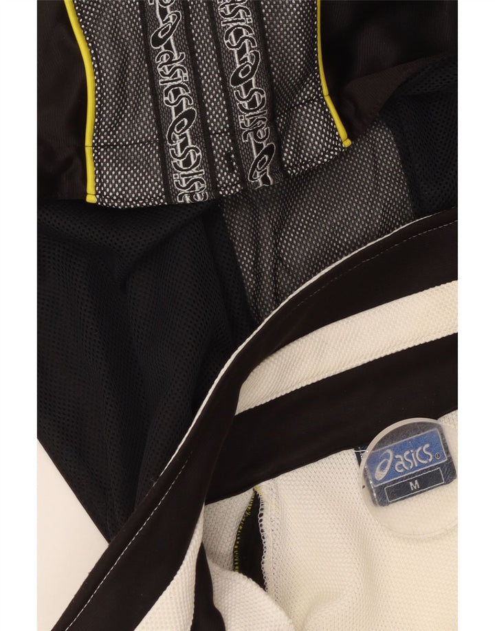 ASICS - Chaqueta de chándal con capucha y gráfico para hombre, color blanco medio