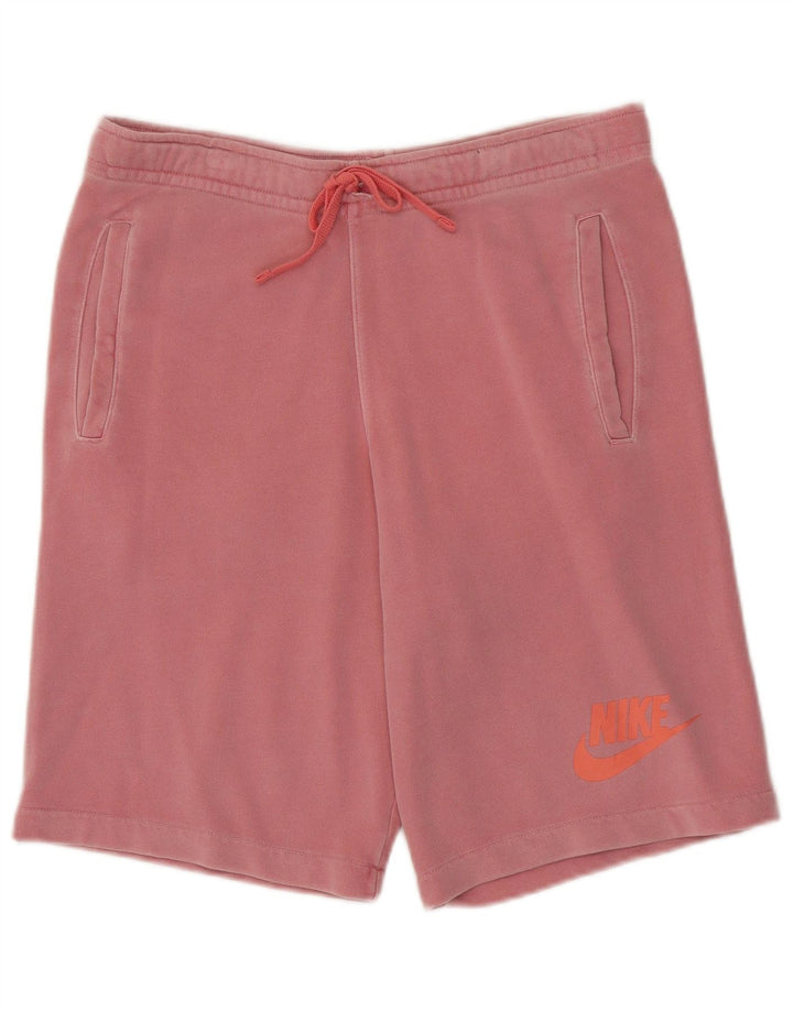 NIKE Shorts deportivos para hombre Small Pink Cotton