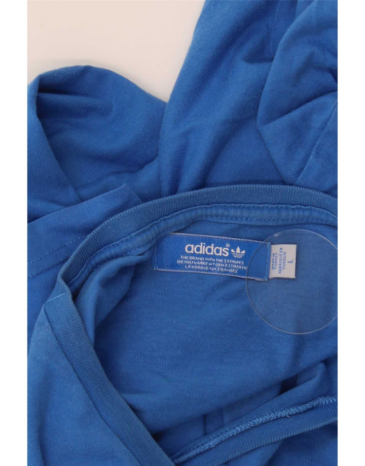 Adidas - Camiseta gráfica para hombre, talla grande, color azul