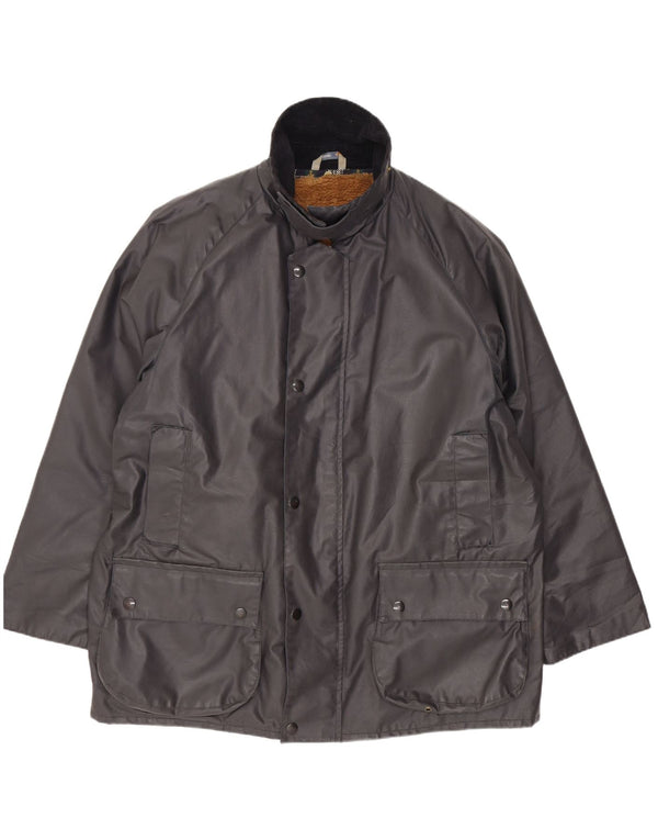 Parka De Corte Regular Con Capucha Para Hombre Starring Gris Medio