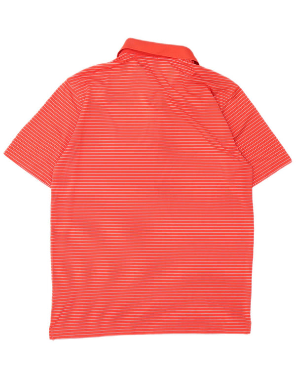 Polo Nike Dri Fit para hombre Poliéster a rayas rojas medianas