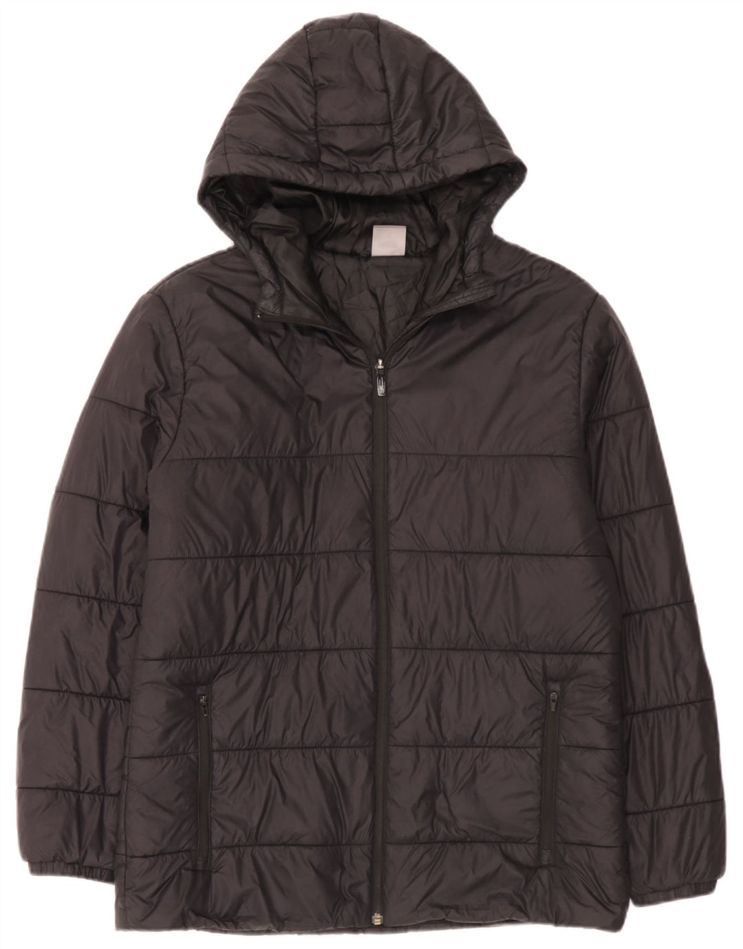 Puma Chaqueta acolchada con capucha para hombre UK 38 Medium Black Nylon