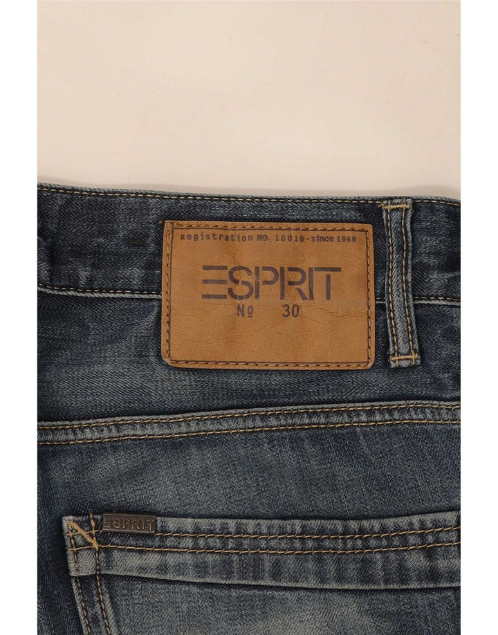 Vaqueros Rectos Mujer Esprit W30 L32 Azul Marino Algodón
