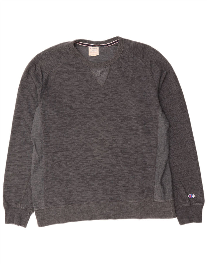 Champion Sudadera Jumper XL Gris De Algodón Moteado
