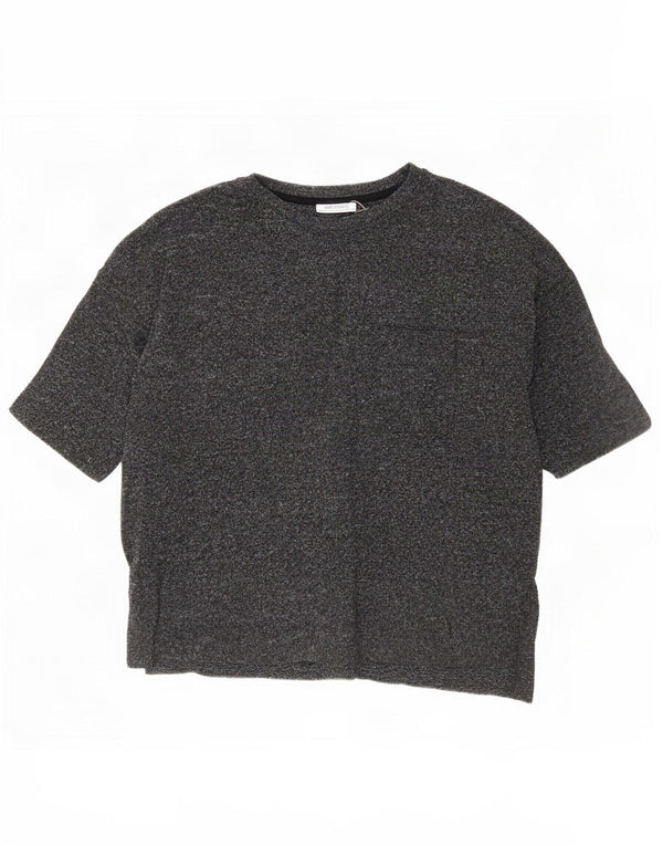 Zara Hombre Trafaluc Camiseta Top Pequeño Gris Moteado