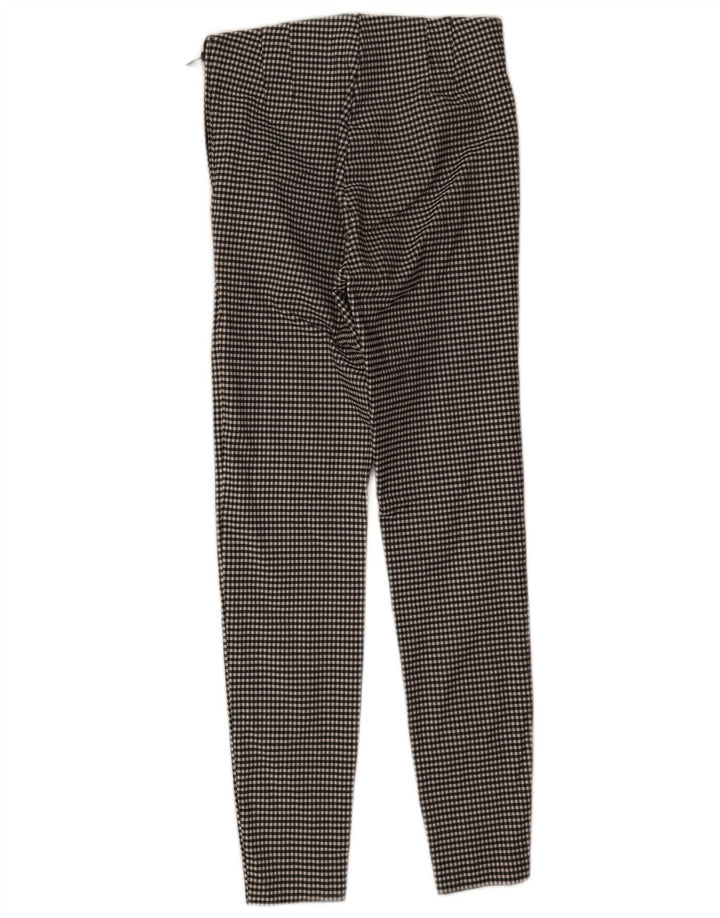 Zara Mujer Leggings Reino Unido 40 Mediano Negro Gingham