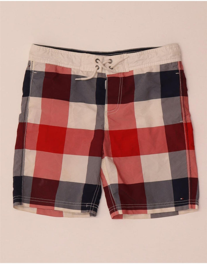 Tommy Hilfiger Bañador corto para niño 13-14 años Cuadros multicolor