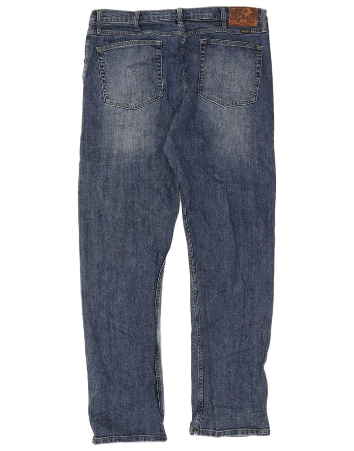 Wrangler Vaqueros Rectos De Corte Regular Para Hombre W38 L32 Algodón Azul