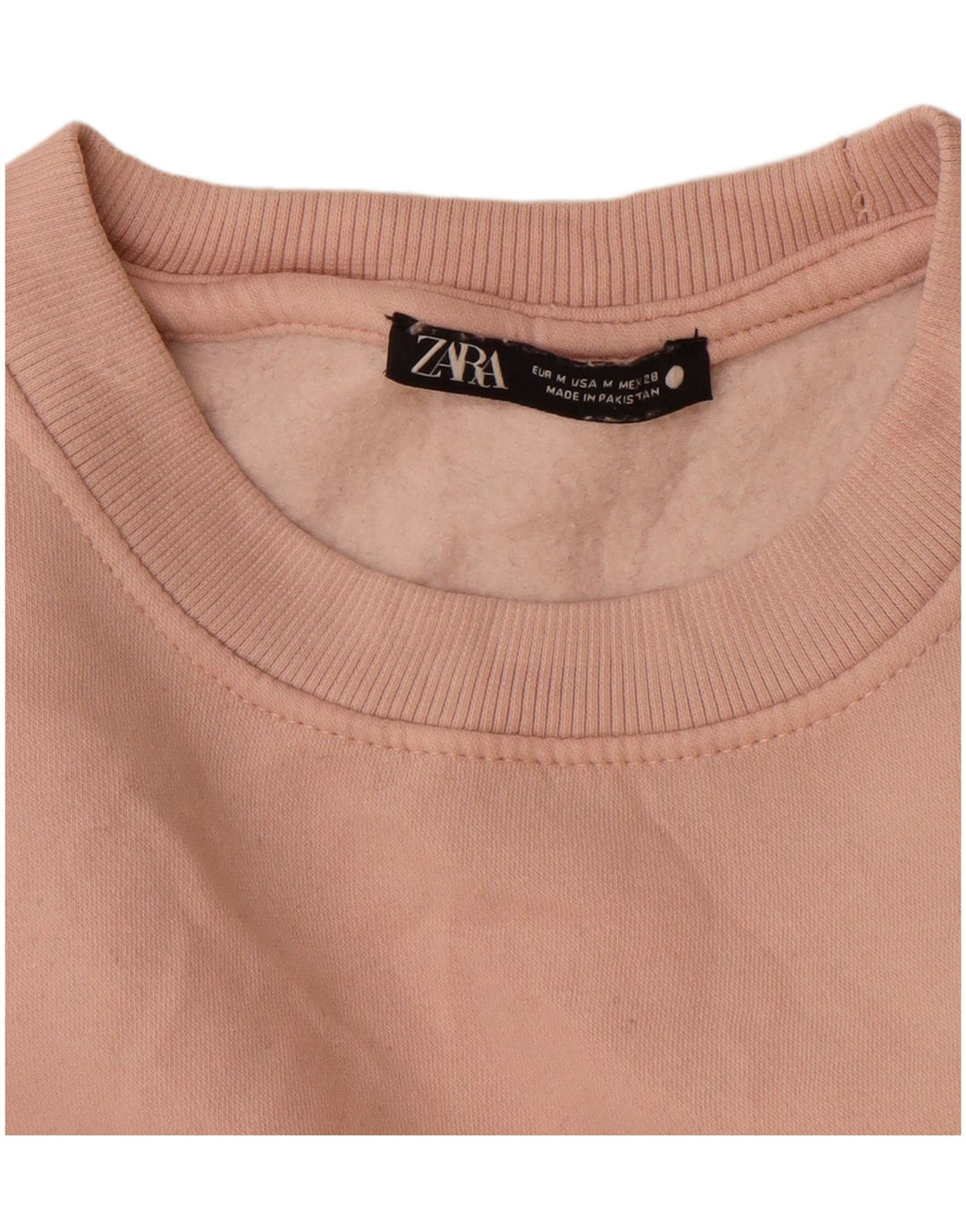 Zara Mujer Sudadera Jumper UK 44 Mediano Rosa