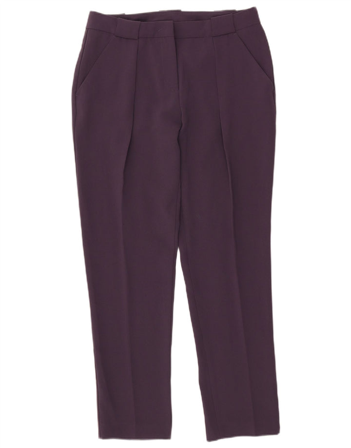 Benetton Pantalón Chino Slim Fit IT 42 Medium W30 L28 Poliéster Morado