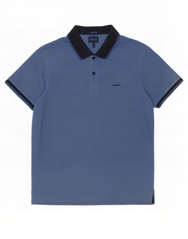 Gant Polo Hombre XL Algodón Moteado Azul