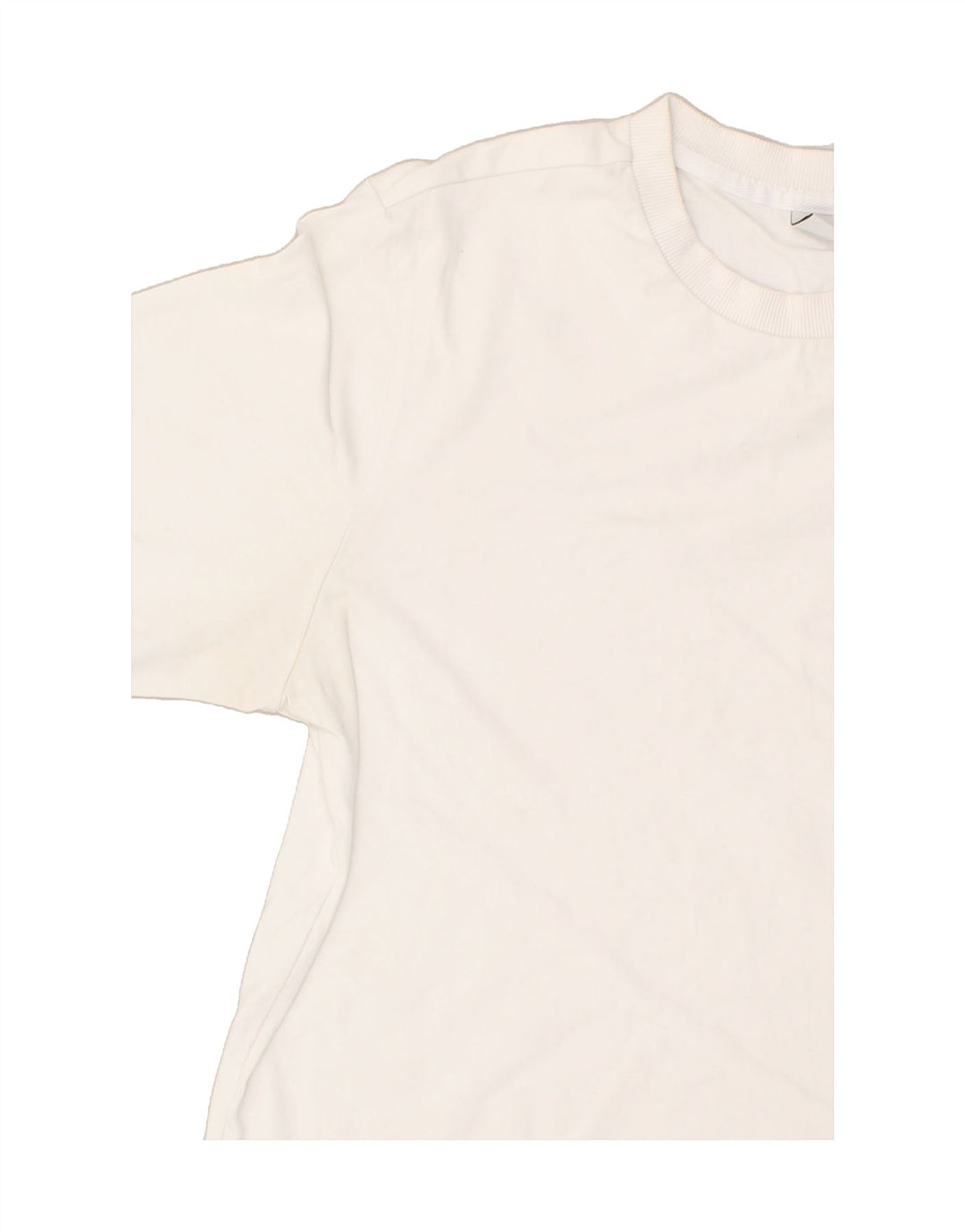 ADIDAS Womens T-Shirt Top UK 14 Large White Cotton | Vintage Adidas | Thrift | Second-Hand Adidas | Used Clothing | Messina Hembry 