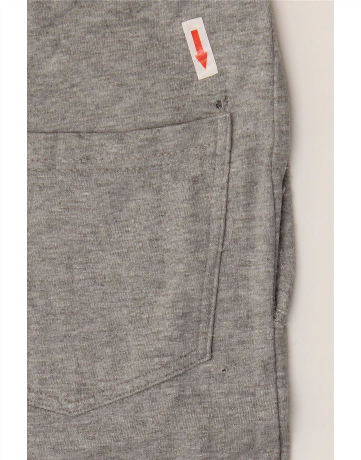 Pantalones De Chándal Lotto Hombre Joggers De Algodón Moteado Gris Medio