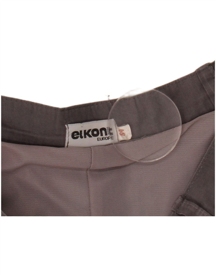 Falda acampanada vintage para mujer EU 40 Mediana W28 Bloque de color gris