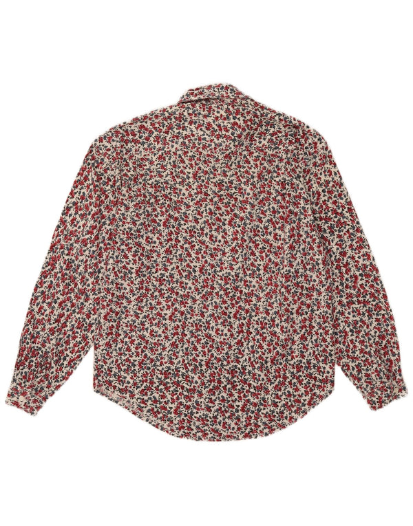 Camisa vintage para hombre talla única floral multicolor