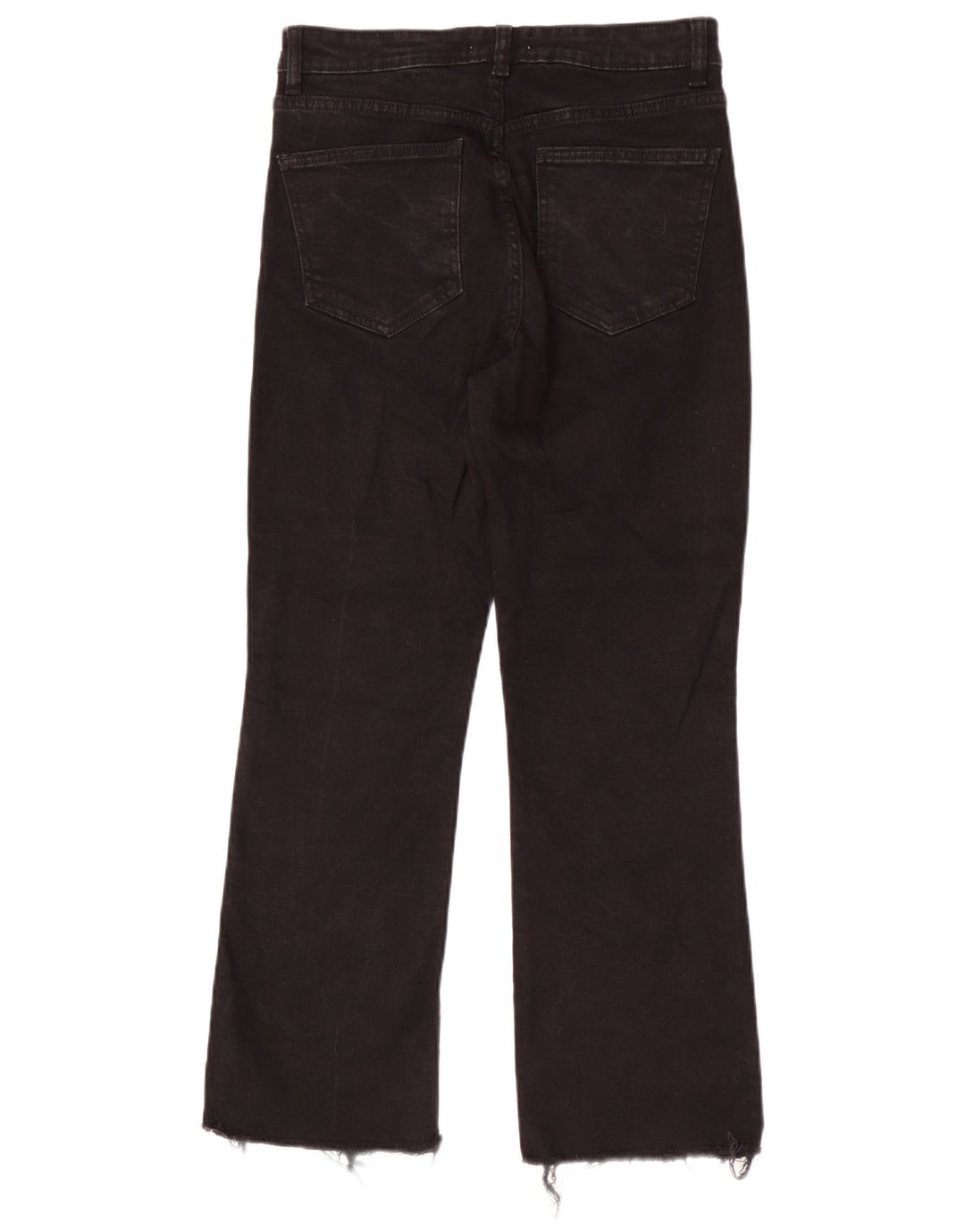 Zara Jeans Rectos Mujer EU 40 Medium W30 L26 Algodón Negro