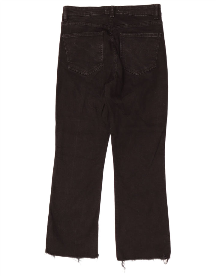 Zara Jeans Rectos Mujer EU 40 Medium W30 L26 Algodón Negro