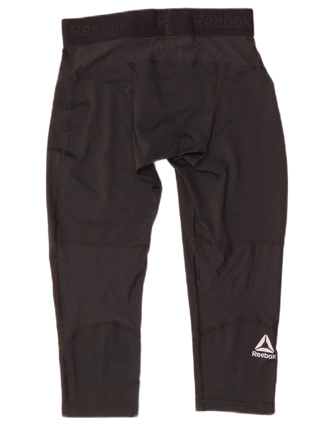 REEBOK Leggings capri gráficos para hombre Poliéster negro mediano