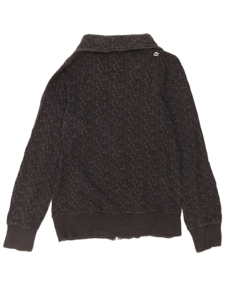 Billabong Chaqueta de chándal para mujer UK 40 Grande Gris Pata de gallo Algodón
