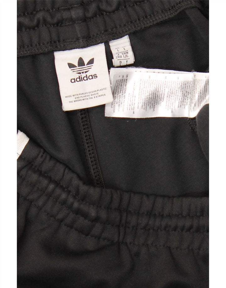Adidas Hombre Pantalones De Chándal Joggers Grande Negro Poliéster