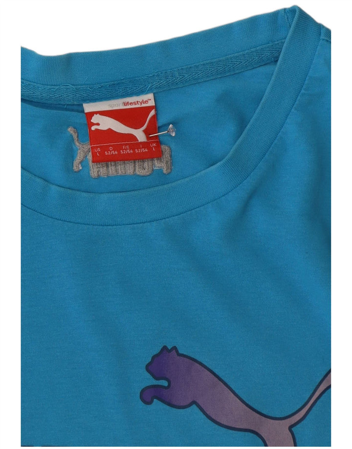 Puma - Camiseta gráfica para hombre, talla grande, color azul