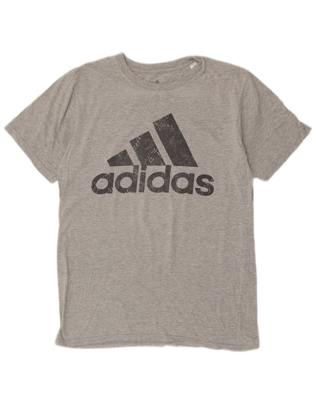 ADIDAS Camiseta gráfica para hombre Top Algodón gris medio