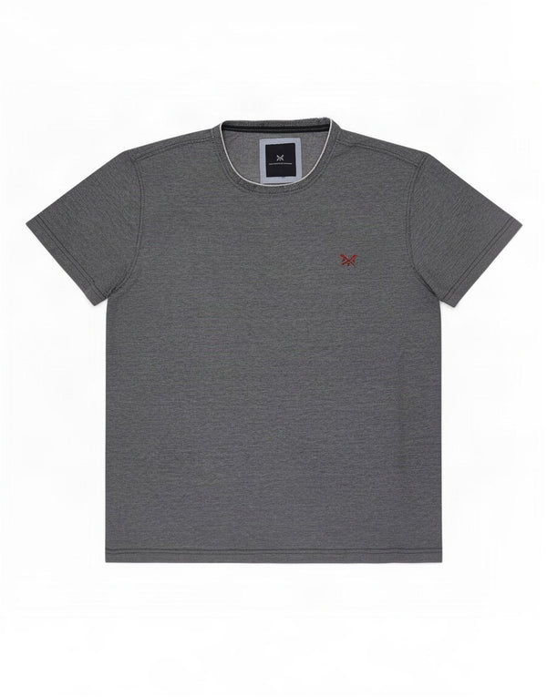 Crew Clothing - Camiseta para hombre, talla pequeña, algodón gris