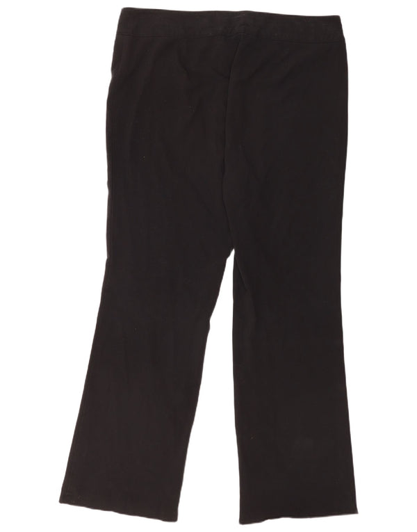 Marks & Spencer Pantalones casuales con corte de bota para mujer UK 18 XL W38 L32 Negro