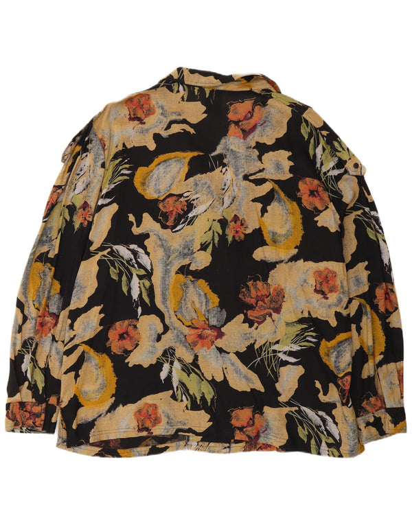 Blusa camisera para mujer C&A EU 48 2XL Viscosa floral multicolor