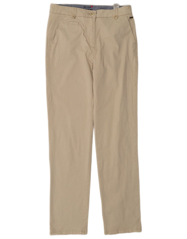 Marks & Spencer Pantalones chinos rectos para mujer UK 10 Small W27 L30 Beige