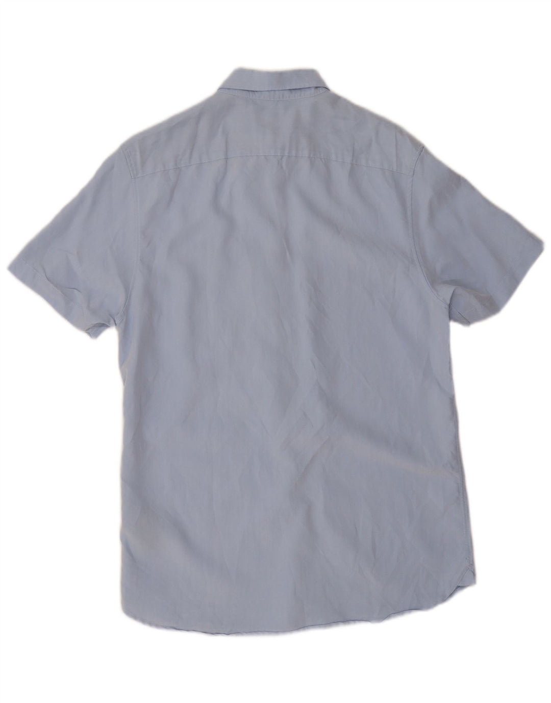 Ted Baker Camisa De Manga Corta Para Hombre Talla 3 Medio Azul Modal