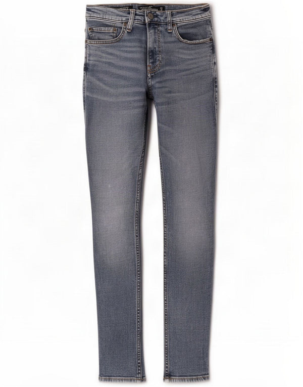 Vaqueros ajustados elásticos para mujer Hollister W29 L30 Algodón azul