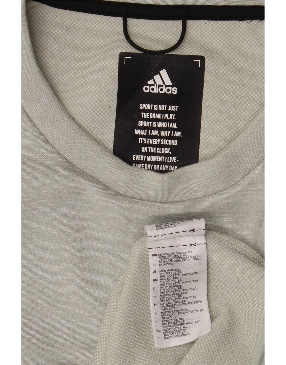 Adidas Hombre Graphic Regular Fit Sudadera Jumper Poliéster Verde Medio
