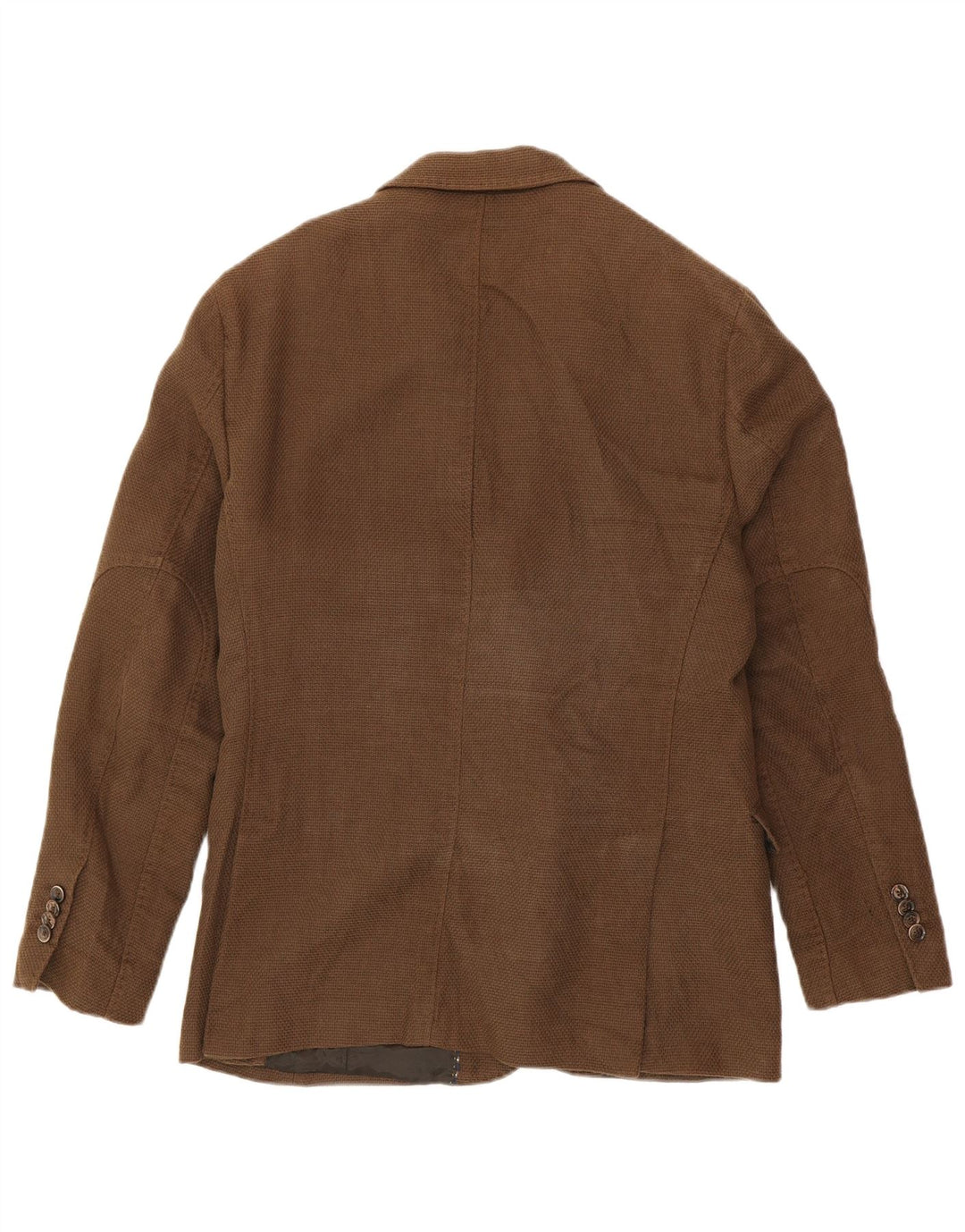 MASSIMO DUTTI Chaqueta tipo blazer de 2 botones para hombre UK 38 Viscosa marrón medio