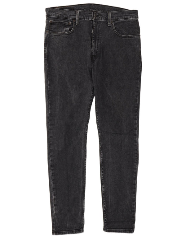 Levi's Hombre 519 Hi-Ball Slim Jeans W34 L30 Algodón Gris