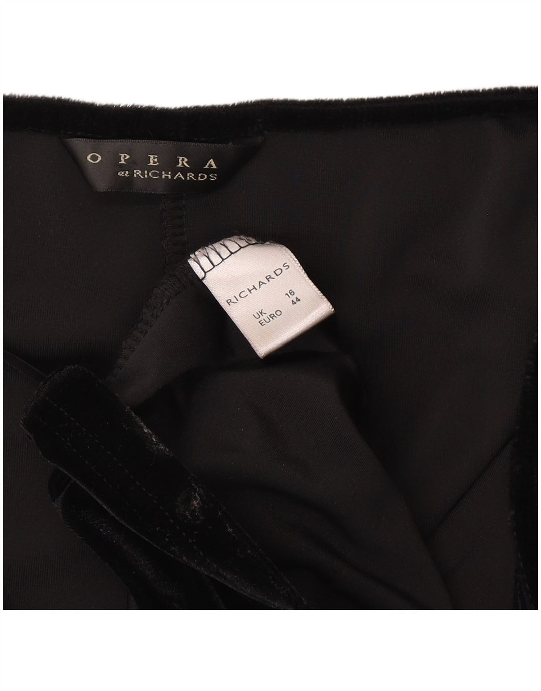 Opera By Richards Vestido largo sin mangas para mujer UK 46 Grande Poliéster negro