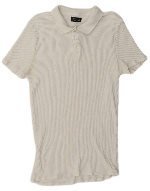 Polo Zara Hombre XL Blanco