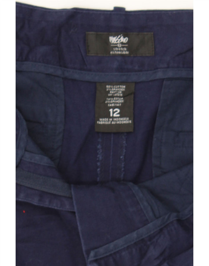 MOSSIMO Womens Chino Shorts US 12 Large W34  Navy Blue Cotton Vintage Mossimo and Second-Hand Mossimo from Messina Hembry 