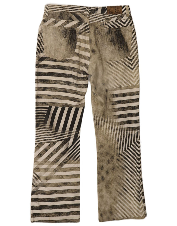 Just Cavalli Pantalones casuales rectos para hombre W30 L29 Diseñador de rayas grises