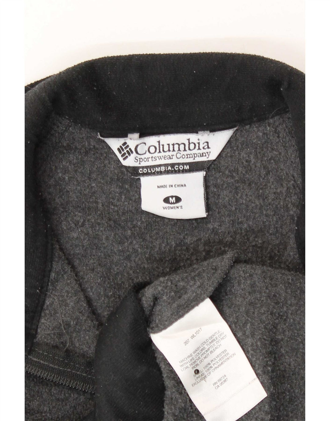 Columbia Chaleco polar para mujer UK 44 Poliéster gris medio
