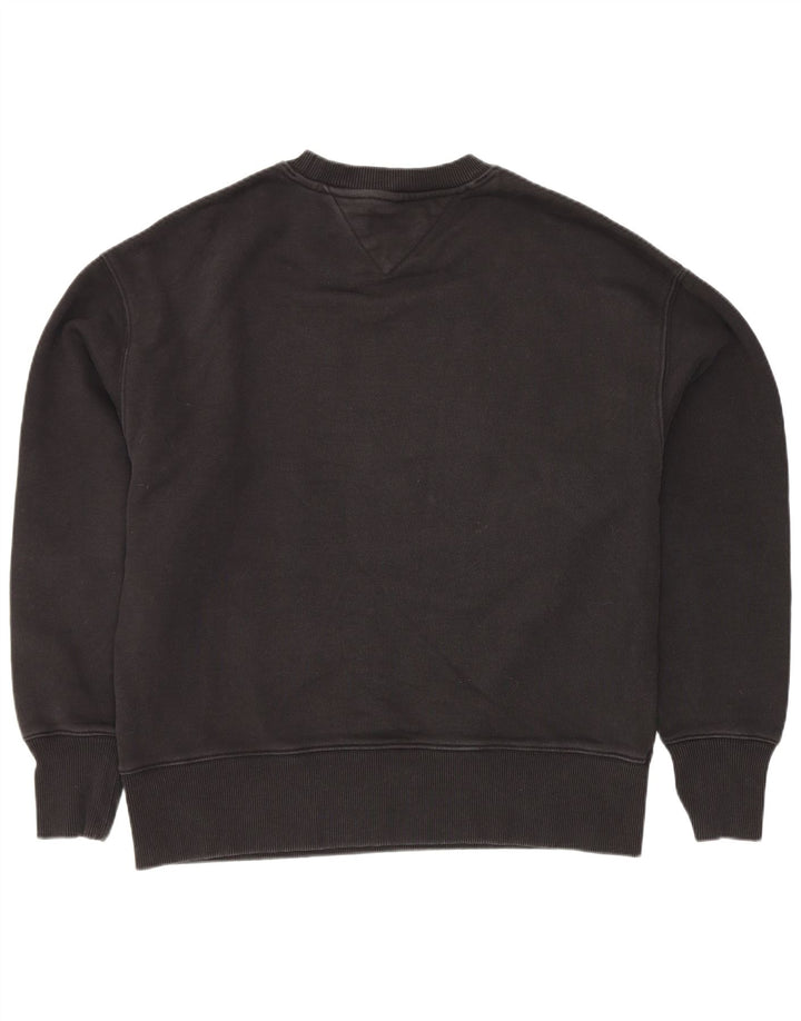 Tommy Hilfiger Sudadera Gráfica para Hombre Jersey Pequeño Algodón Negro