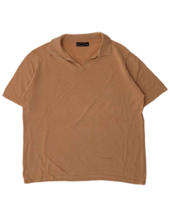Zara Polo Hombre Beige Grande
