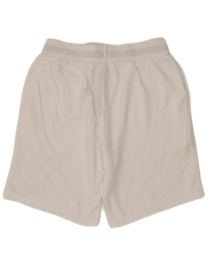 EMPORIO ARMANI Shorts deportivos para hombre Algodón blanco medio