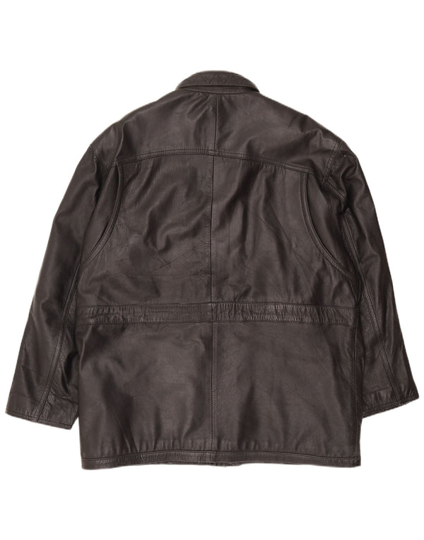 Pointers Chaqueta de cuero para hombre UK 40 Large Cuero negro