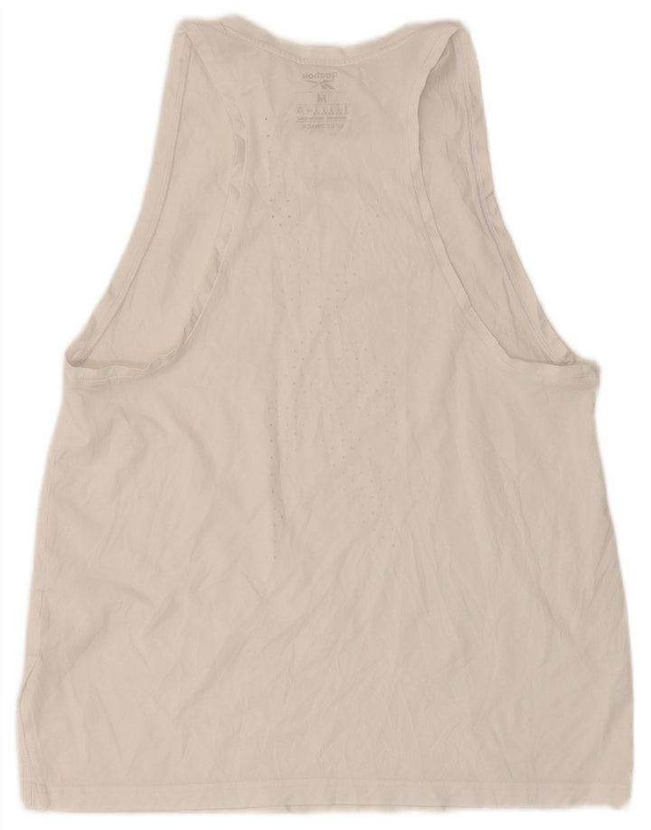 Reebok Camiseta sin mangas para mujer UK 12/14 Medium White