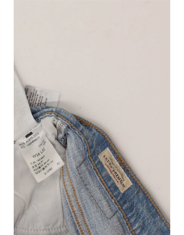 Levi's Vaqueros Acampanados De Tiro Alto Para Mujer W26 L32 Algodón Azul