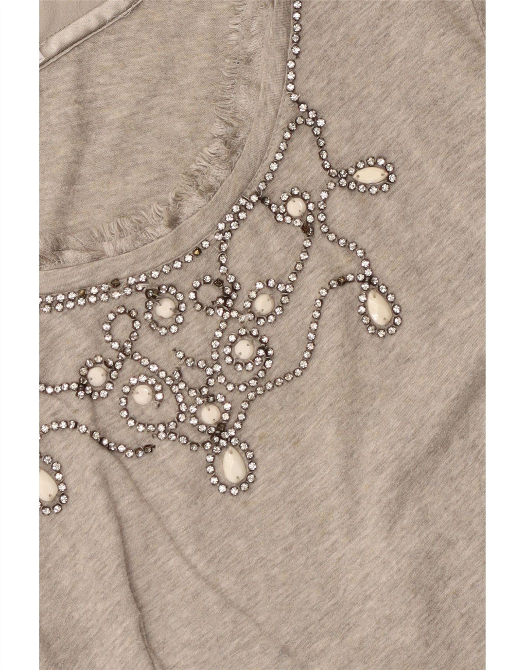 LIU JO Camiseta de manga larga para mujer UK 10 Small Grey