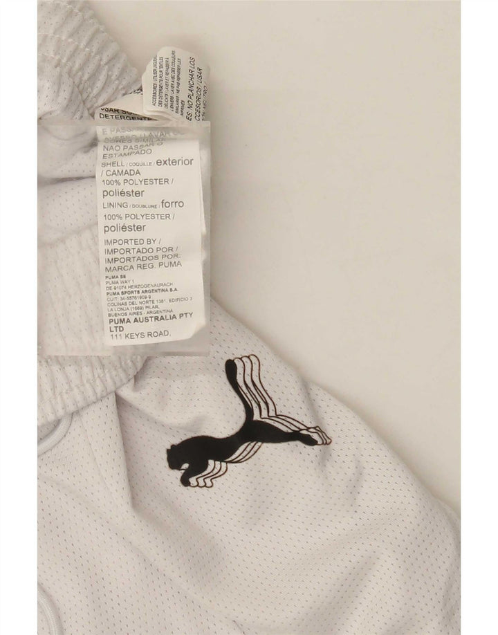 Puma Pantalones cortos deportivos para mujer UK 8 Small White Poliéster