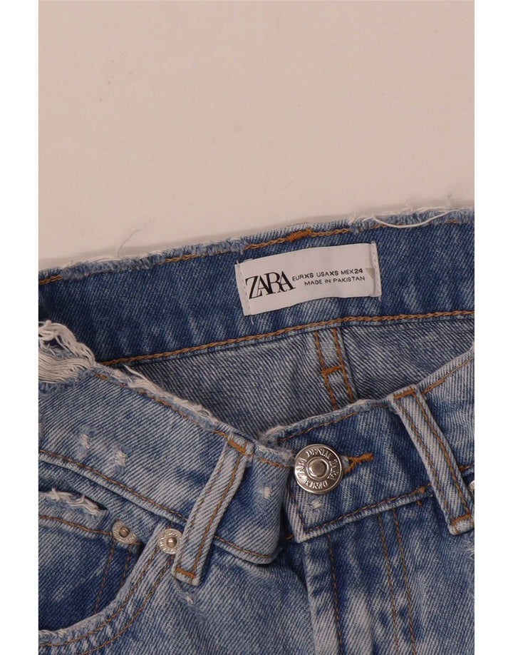Zara Mujer Mini Falda Vaquera XS W24 Azul