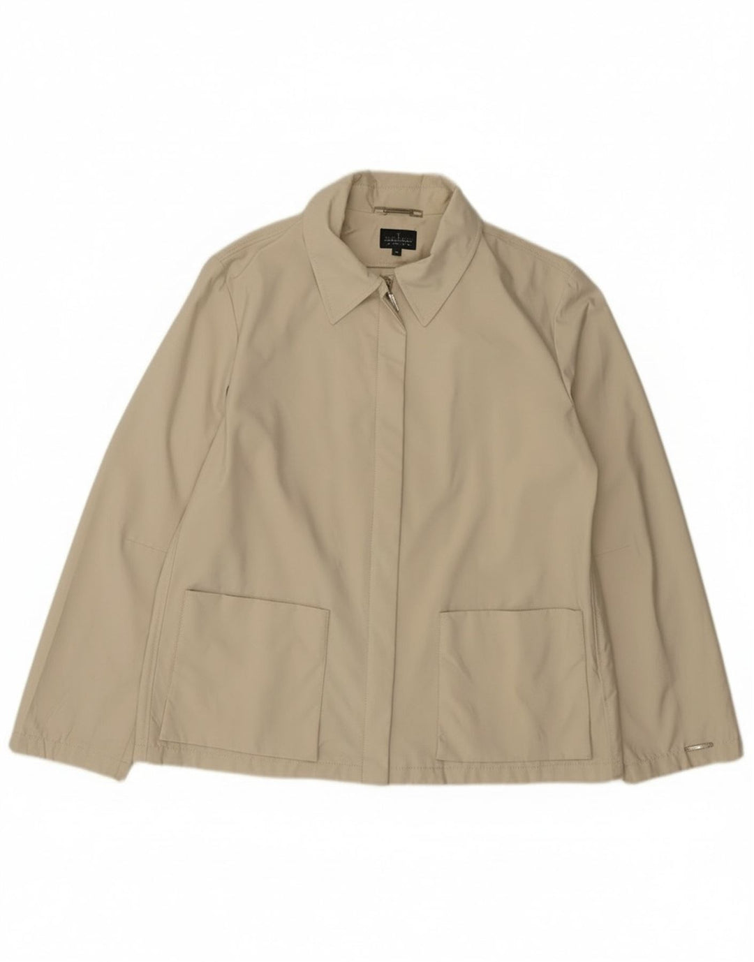 Cazadora Bomber Mujer Trussardi Jeans IT 46 Large Beige Algodón